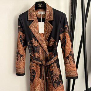 Zimmermann new double-breasted long-sleeved trench coat